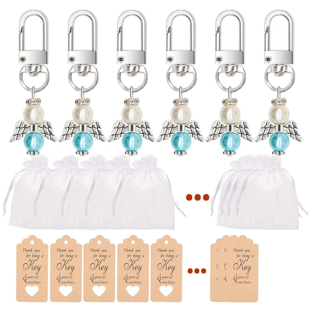 Wholesale 20PCS/PACK Creative Angel Wings Pendant Alloy Keychain
